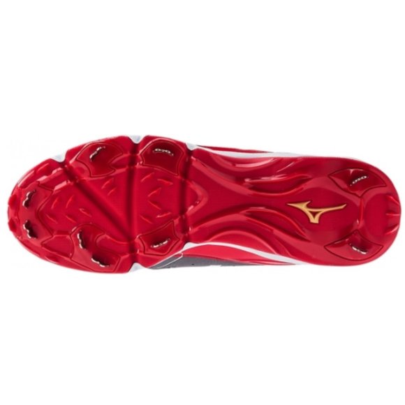 Mizuno Mens 9-Spike Advanced Swagger 2 Low Metal Cleat - Red - Size 12.5 - New - Picture 2 of 3